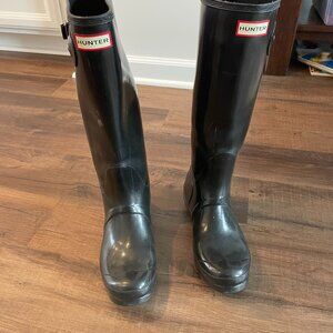 Black Hunter Boots Size 9 Female